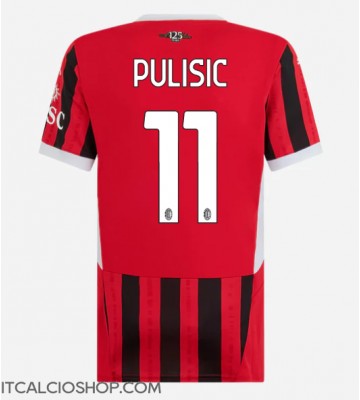AC Milan Christian Pulisic #11 Prima Maglia Femmina 2024-25 Manica Corta